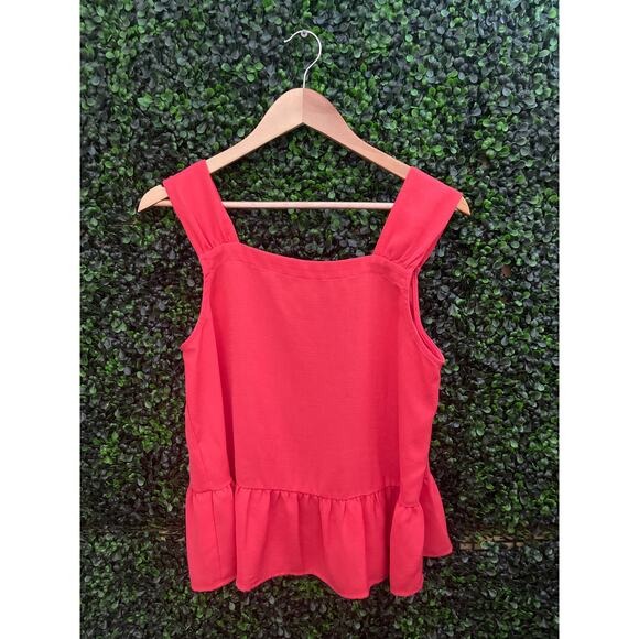 Loft, Coral Color Blouse, Women's Size MP - Picture 1 of 5